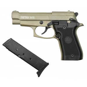 СХП Охолощенный пистолет Retay Mod 84 Beretta 84FS, кал. 9 мм, сатин СХП Охолощенный пистолет Retay Mod 84 Beretta 84FS, кал. 9 мм, сатин