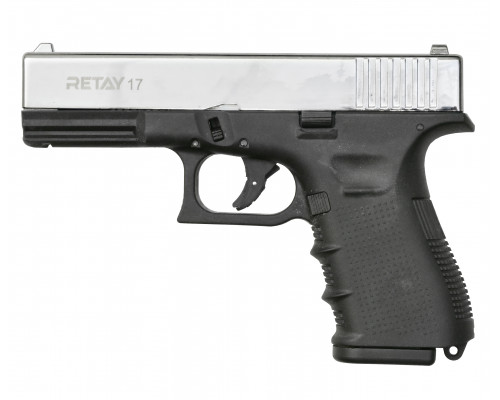 СХП Охолощенный пистолет Retay 17 Glock, кал. 9 мм, никель