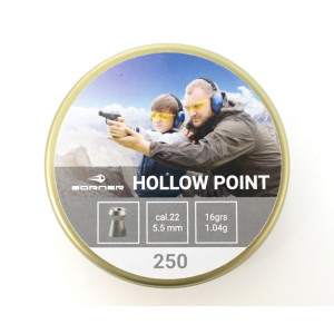 Пули Borner Hollow Point 5,5 мм, 1,04 грамм, 250 штук Пули Borner Hollow Point 5,5 мм, 1,04 грамм, 250 штук