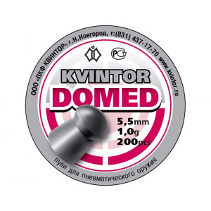 Пули Kvintor Domed 5,5 мм, 1,0 г (200 штук) Пули Kvintor Domed 5,5 мм, 1,0 г (200 штук)