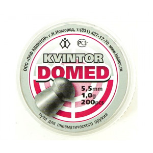 Пули Kvintor Domed 5,5 мм, 1,0 г (200 штук) Пули Kvintor Domed 5,5 мм, 1,0 г (200 штук)
